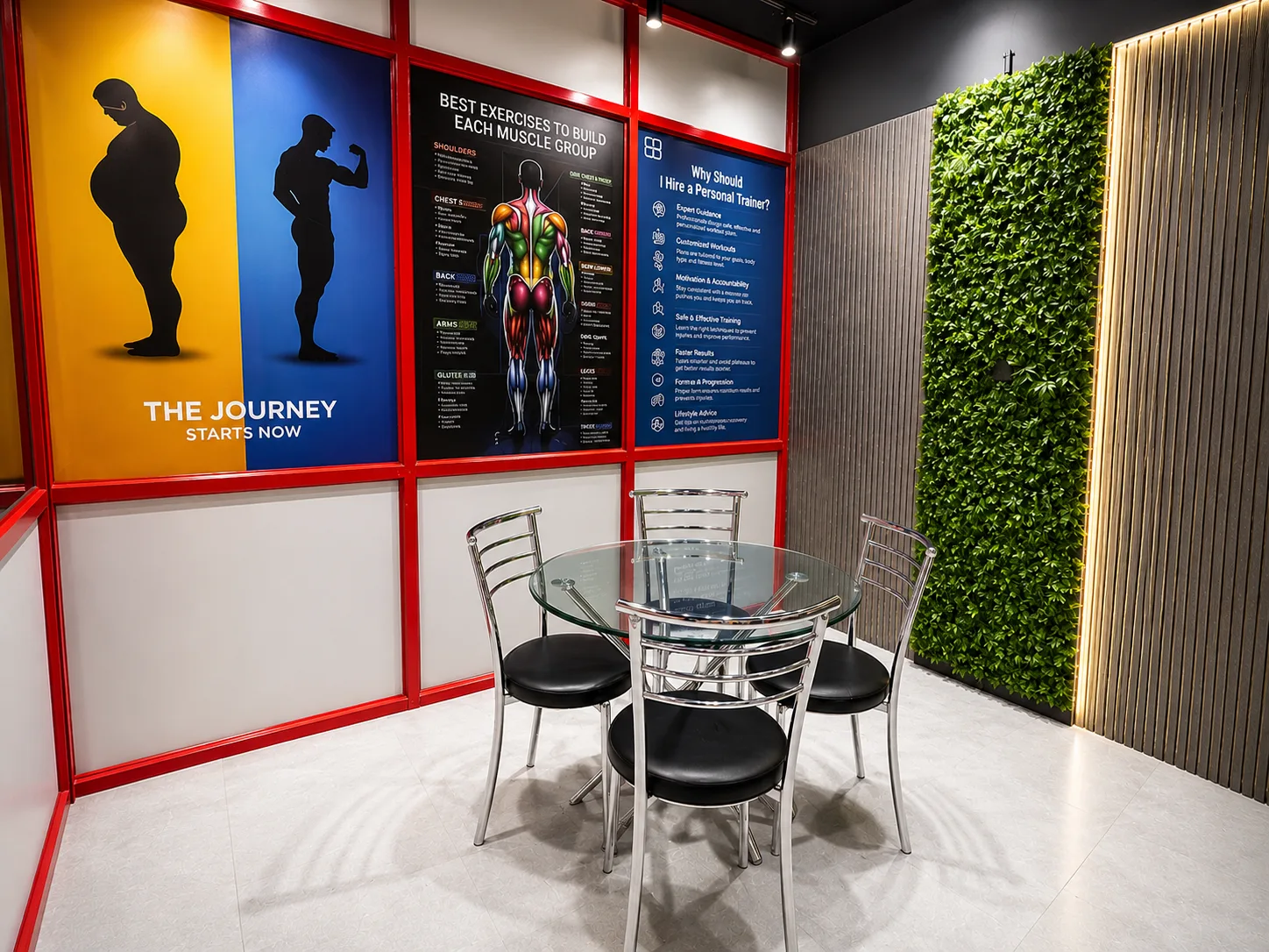 Consultation lounge at Goodlife Fitness Solapur