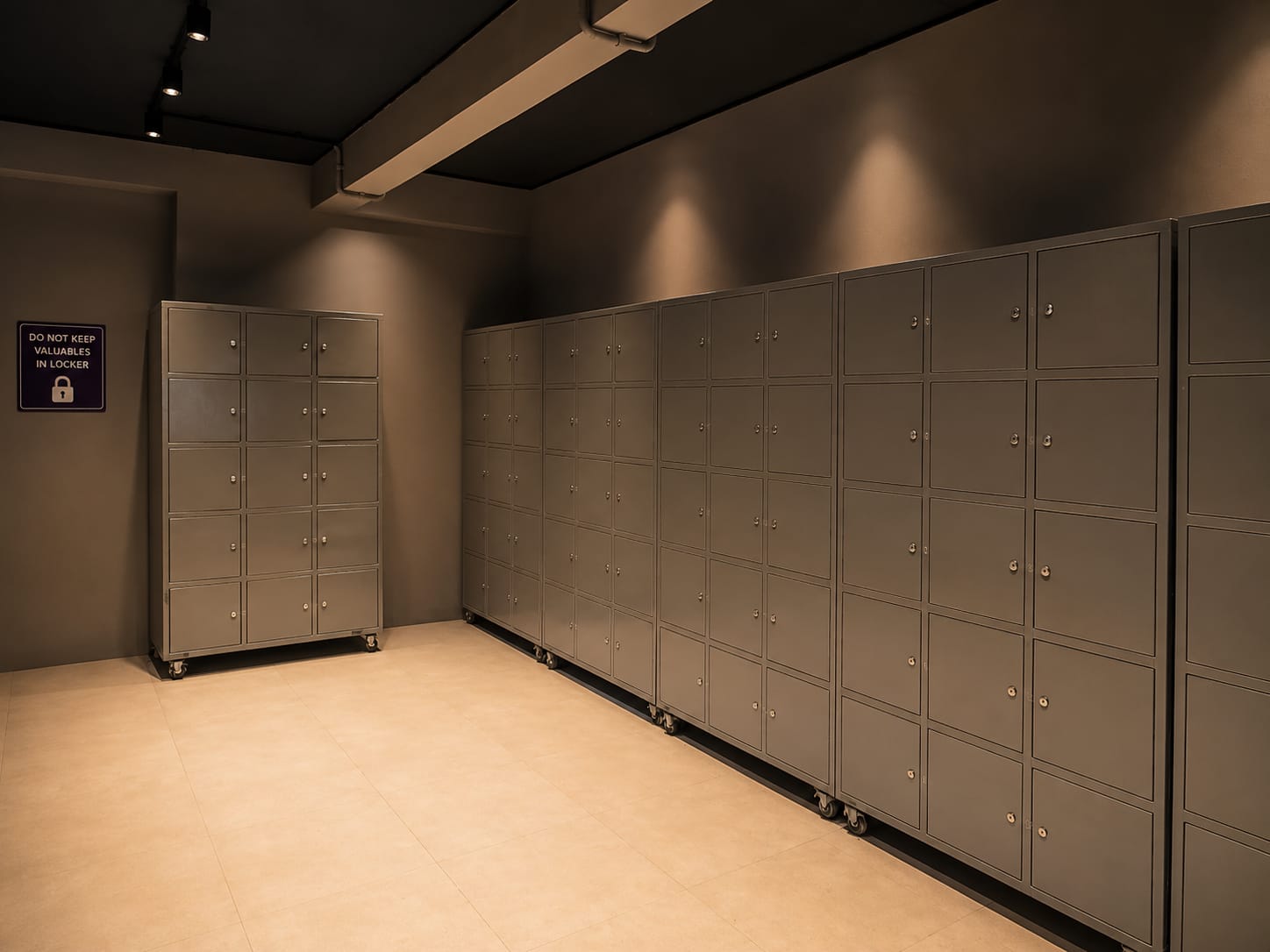 Premium locker room at Goodlife Fitness Solapur