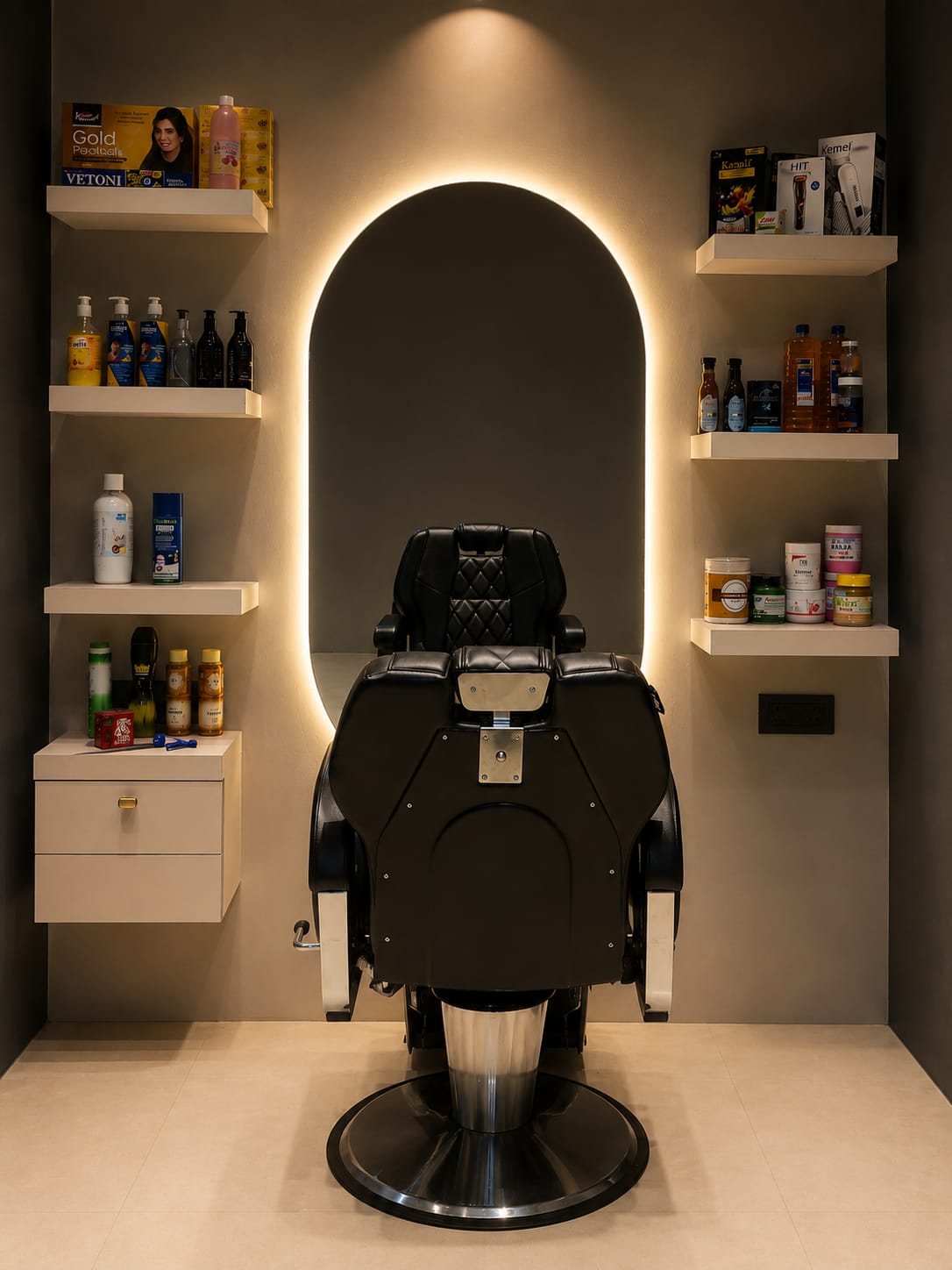 Salon facility at Goodlife Fitness gym Solapur